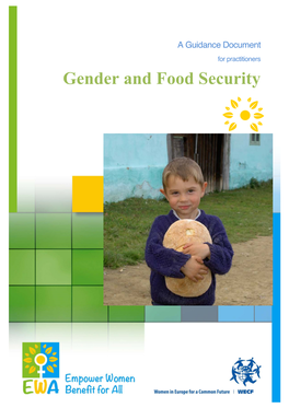 Gender and Foodsecurity Guidance Doc 2014