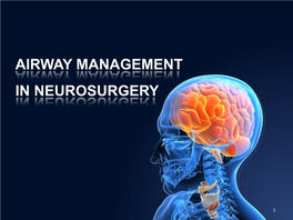 Airway Management in Neurosurgery