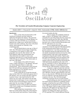 March 2011 Local Oscillator.Pdf