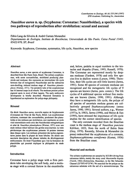 Scyphozoa: Coronatae: Nausithoidae