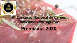 9º Concurso Nacional De Carnes Tradicionais Portuguesas Premiados 2020 9º Concurso Nacional De Carnes Tradicionais Portuguesas