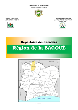 Région De La BAGOUÉ