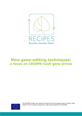 New Gene-Editing Techniques: a Focus on CRISPR-Cas9 Gene Drives