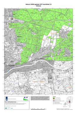 Kaart Natura 2000-Gebied Veluwe