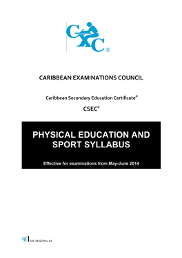 Physical Education and Sport Syllabus