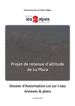 Projet De Retenue D'altitude De La Mura