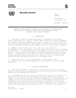 Security Council Distr