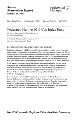 Mid-Cap Index Fund (IS, SS, and R6 Shares)