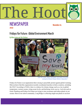 The Hoot – November 2019