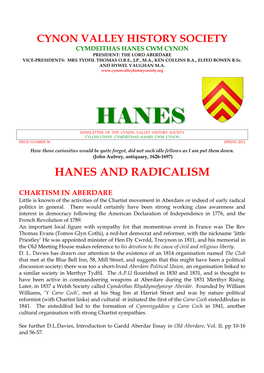 Hanes and Radicalism