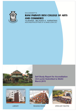 NAAC - 3Rd Cycle Self Study Report Track ID: KACOGN10152