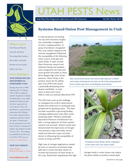 UTAH PESTS News Utah Plant Pest Diagnostic Laboratory and USU Extension Vol