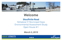 Stouffville Road EA Information Display Boards