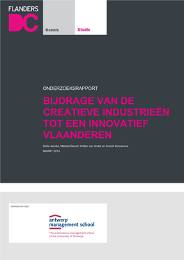 Bijdrage Van De Creatieve Industrieën Tot Een Innovatief Vlaanderen