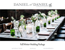 Fall/Winter Wedding Package 248 Carlton St