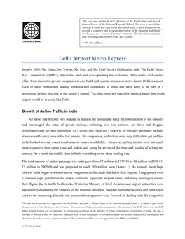 Delhi Airport Metro Express