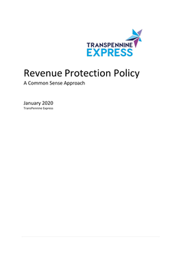 Revenue Protection Policy a Common Sense Approach