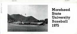 Morehead State University Baseball 1975