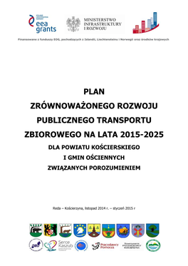Plan Zrównoważonego Rozwoju Publicznego Transportu Zbiorowego Na Lata 2015-2025