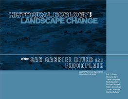 Historical Ecology and Landscape Change of the San Gabriel River and Floodplain