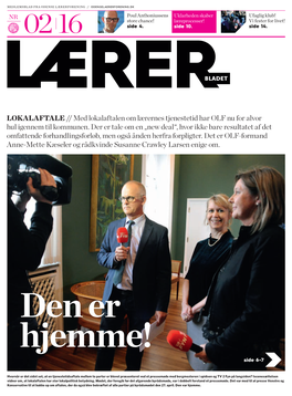 Lærerbladet Nr. 2, Maj 2016