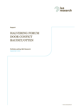 Halvering Forum Door Confict Baudet/Otten