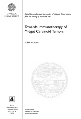 Towards Immunotherapy of Midgut Carcinoid Tumors