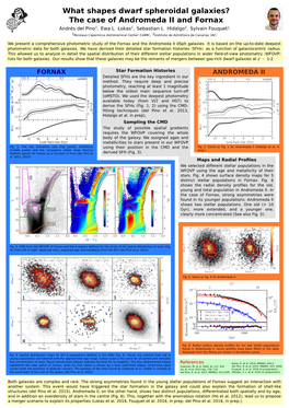 What Shapes Dwarf Spheroidal Galaxies? the Case of Andromeda II and Fornax 1 1 2 1 Andrés Del Pino , Ewa L