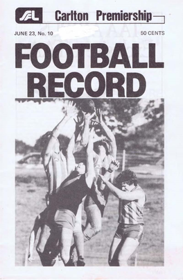 Sydney Football League – Football Record