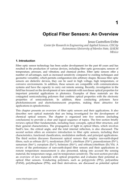 Optical Fiber Sensors: an Overview