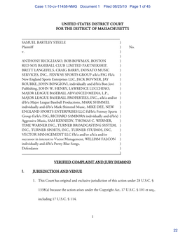 Case 1:10-Cv-11458-NMG Document 1 Filed 08/25/10 Page 1 of 45 22