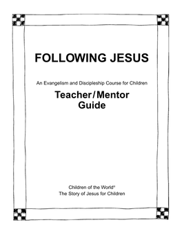 Following Jesus