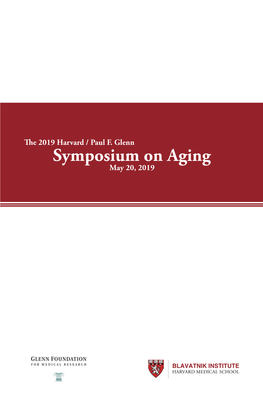 Symposium on Aging May 20, 2019