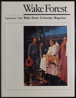 September 1988 Wake Forest University Magazine