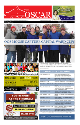 Oos Moose Capture Capital Ward Cup!