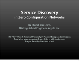 DNS Service Discovery
