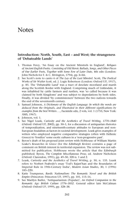 North, South, East- and West; the Strangeness of 'Debateable Lands'