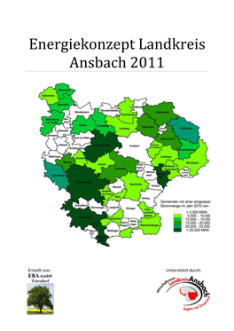 Energiekonzept Landkreis Ansbach 2011