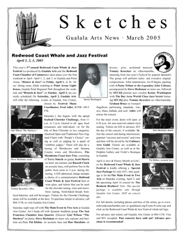 Sketchesgualala Arts News · March 2005