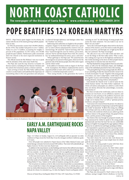 Pope Beatifies 124 Korean Martyrs
