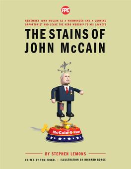 THE STAINS of JOHN Mccain