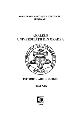 Analele Universităţii Din Oradea Istorie