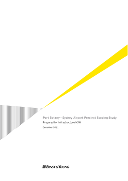 Port Botany - Sydney Airport Precinct Scoping Study Prepared for Infrastructure NSW