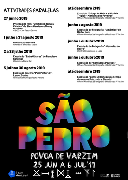 S. Pedro Da Póvoa De Varzim – Programa 2019