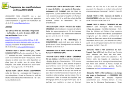 Programme Des Manifestations En Pays D'urfé 2020