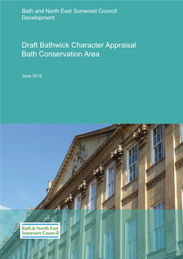 Bathwick Character Appraisal Bath Conservation Area