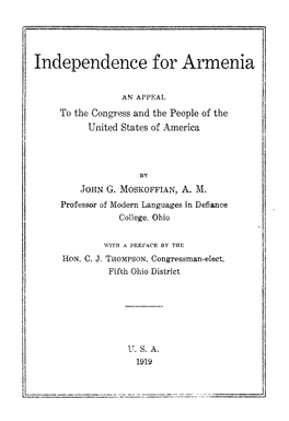 Independence for Armenia