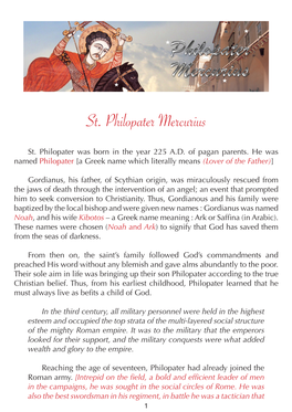 St. Philopater Mercurius