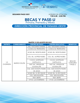 Dirección Provincial De Panamá Oeste