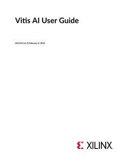 Vitis AI User Guide